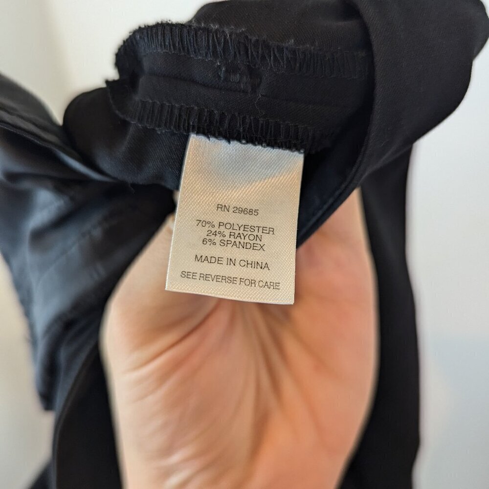 Pendleton Black Dress Pants, Sz 8 - Picture 5 of 6